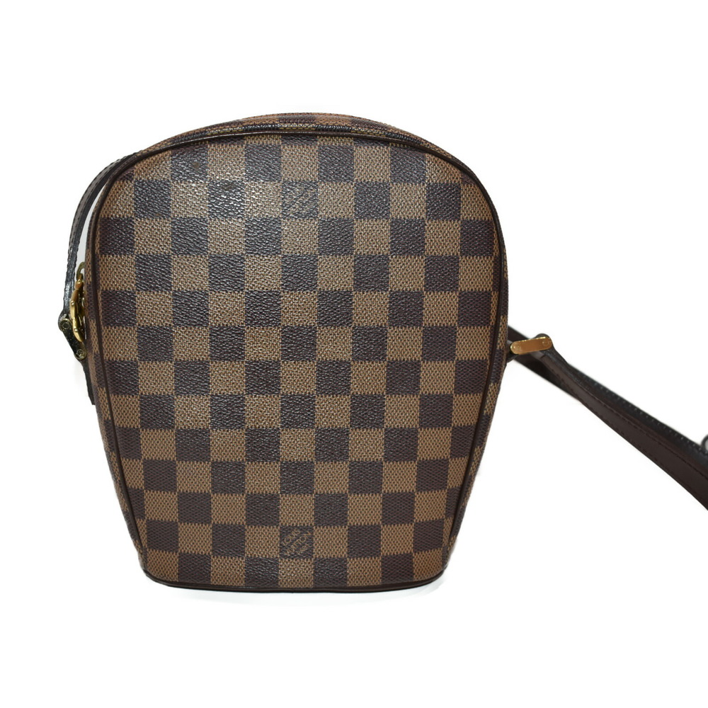 Louis Vuitton Damier Canvas Brown Shoulder Coated Panel Ebene Instrument Bag